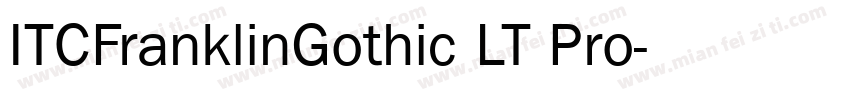 ITCFranklinGothic LT Pro字体转换